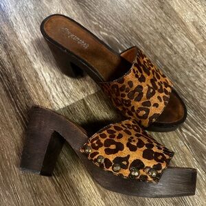 Jeffery Campbell Dlight animal print mules